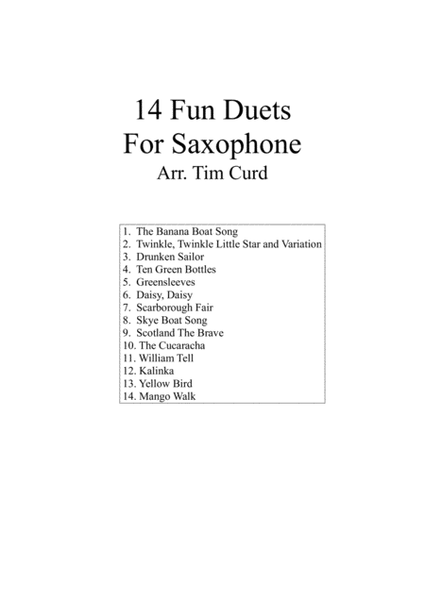 14 Fun Duets For Saxophone image number null