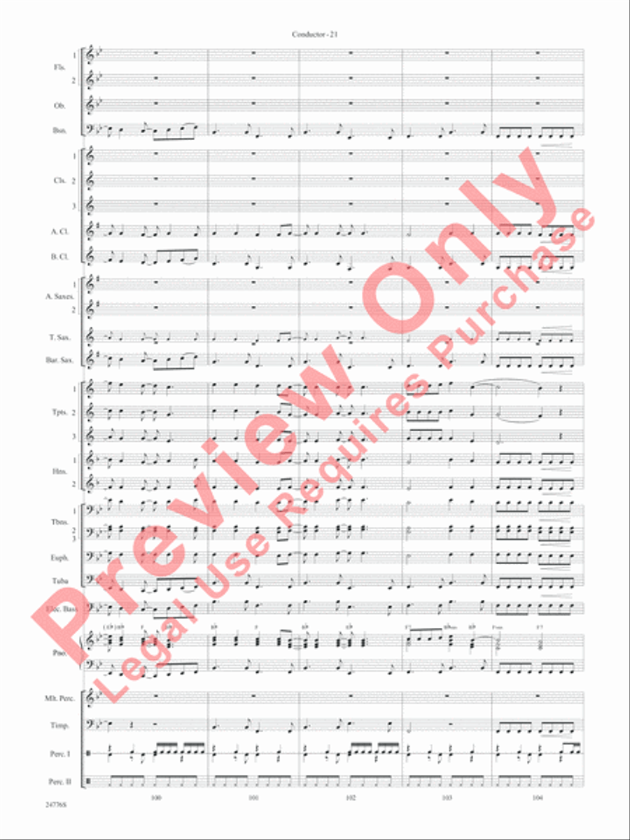 Rolling Stones: The Music Tour Concert Band scores gallery preview page 24