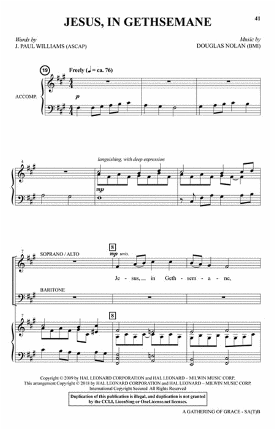 A Gathering of Grace Choir scores gallery preview page 6