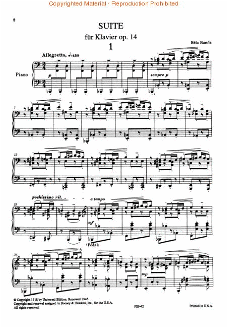 Suite, Op. 14 Suite, Op. 14 Piano Solo scores gallery preview page 2