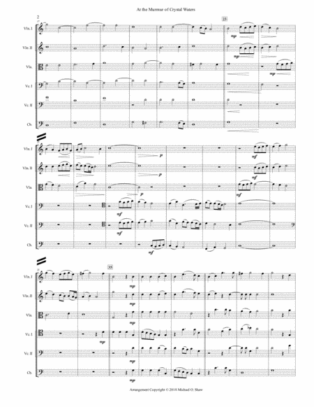 Al Mormorar de’ Liquidi Cristalli by Giovanni Gastoldi for String Orchestra (or String Sextet) image number null