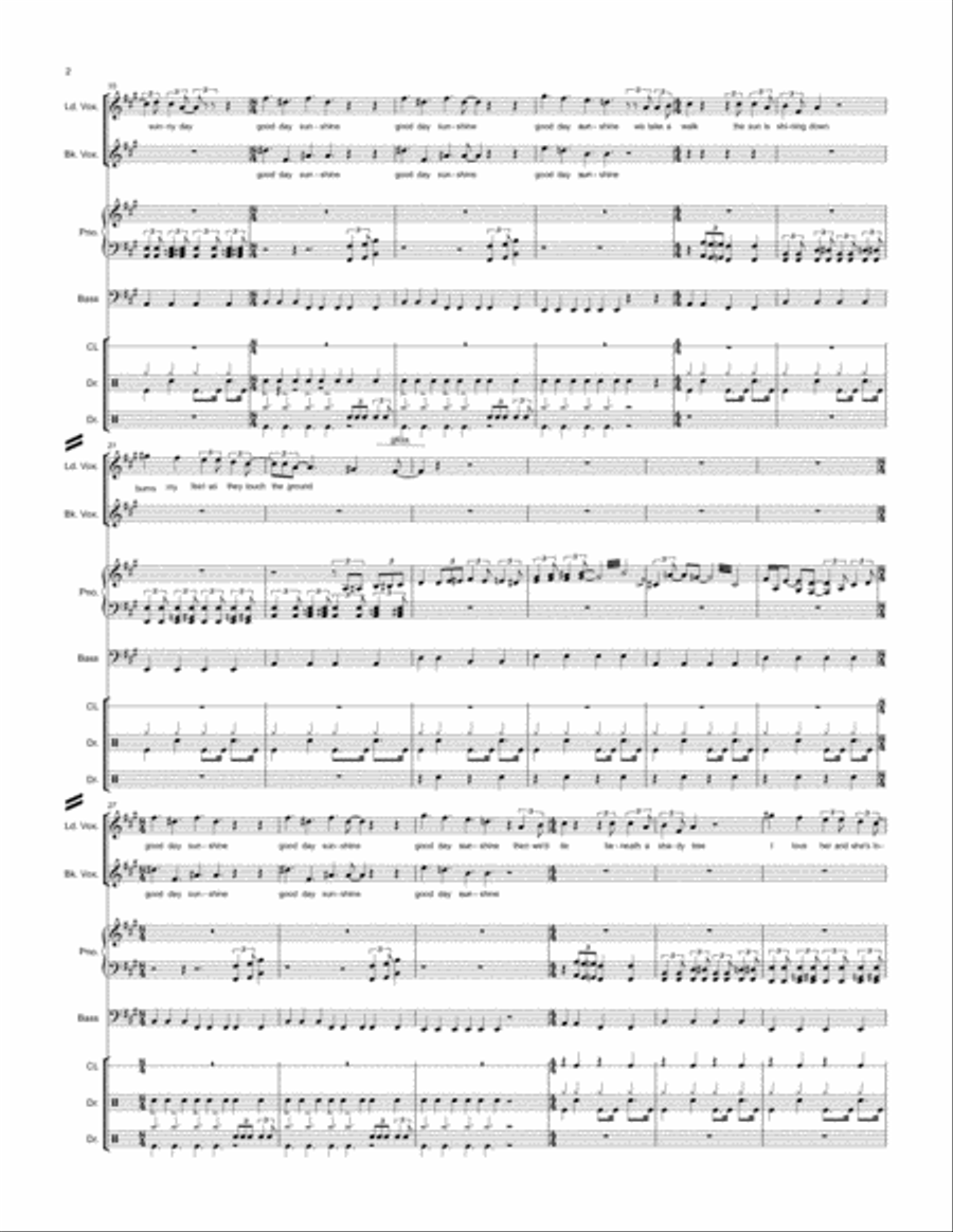 Good Day Sunshine Good Day Sunshine Small Ensemble scores gallery preview page 2