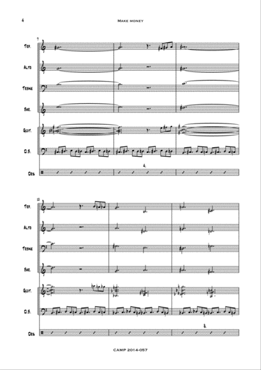 Make money Jazz Ensemble scores gallery preview page 4