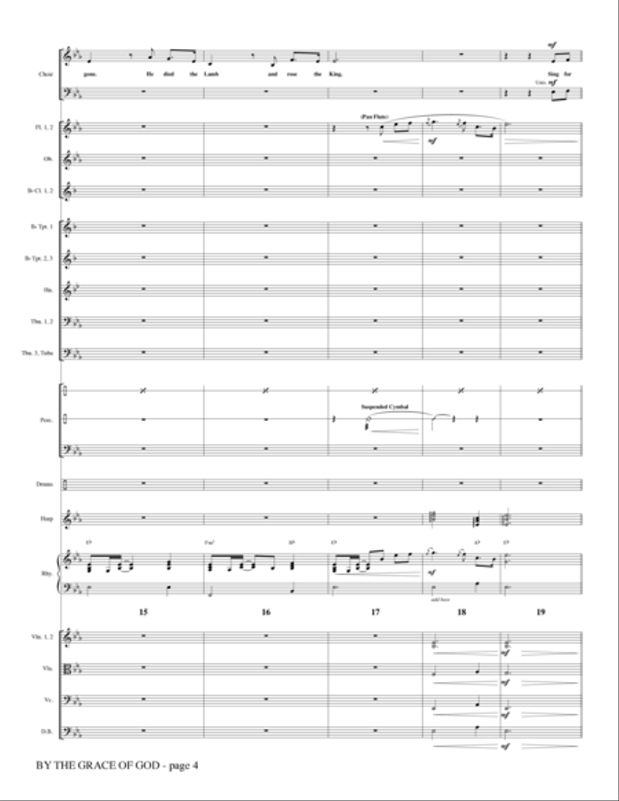By The Grace Of God - Full Score Choir scores gallery preview page 4