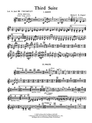 Third Suite (I. March, II. Waltz, III. Rondo): 1st & 2nd B-flat Trumpets