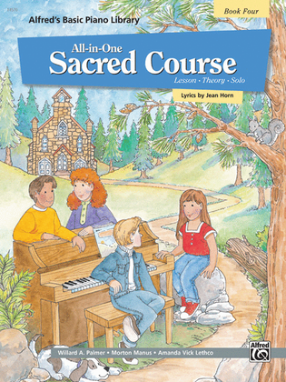 Book cover for Alfred's Basic All-in-One Sacred Course, Book 4