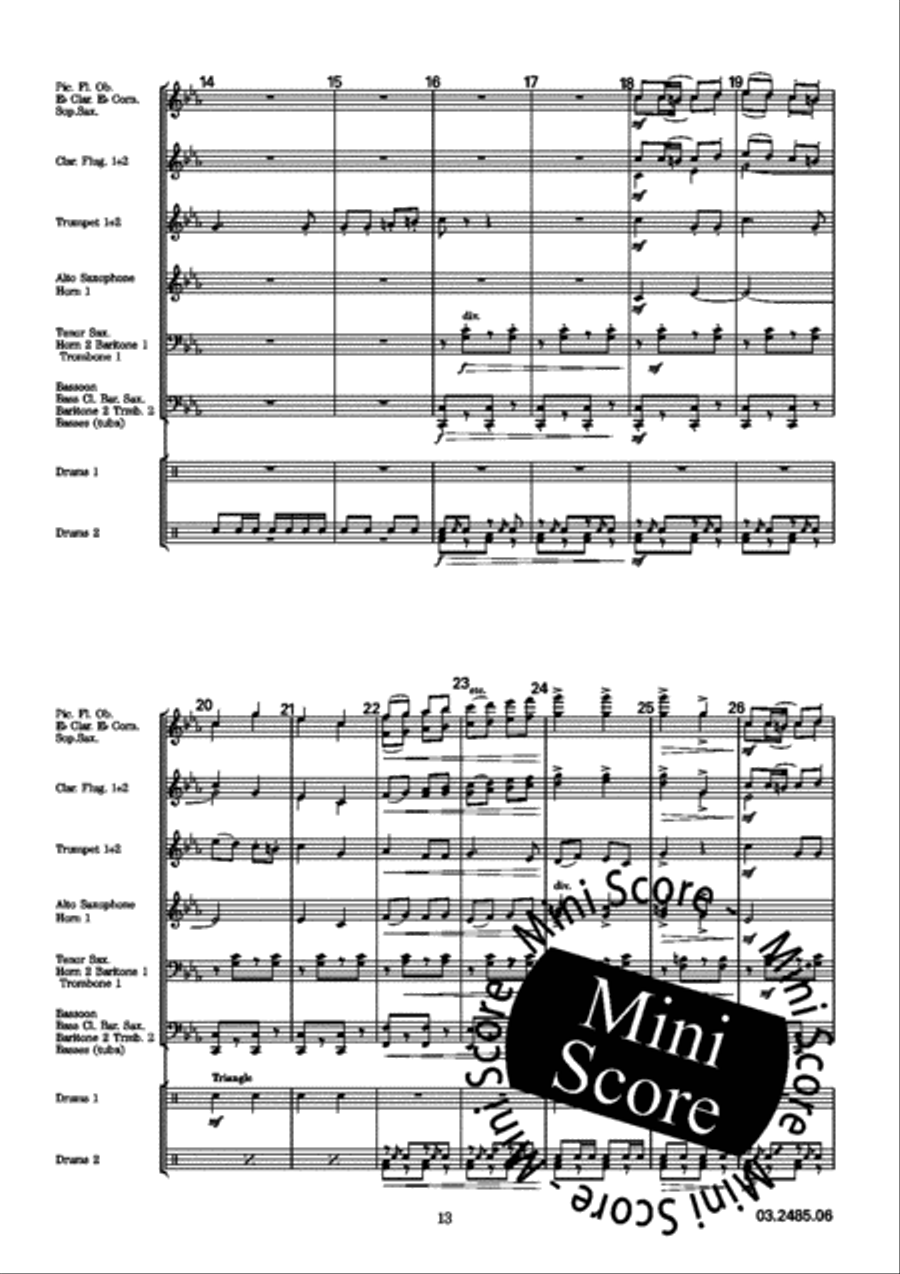 Quatre Bras Fanfare Band scores gallery preview page 18