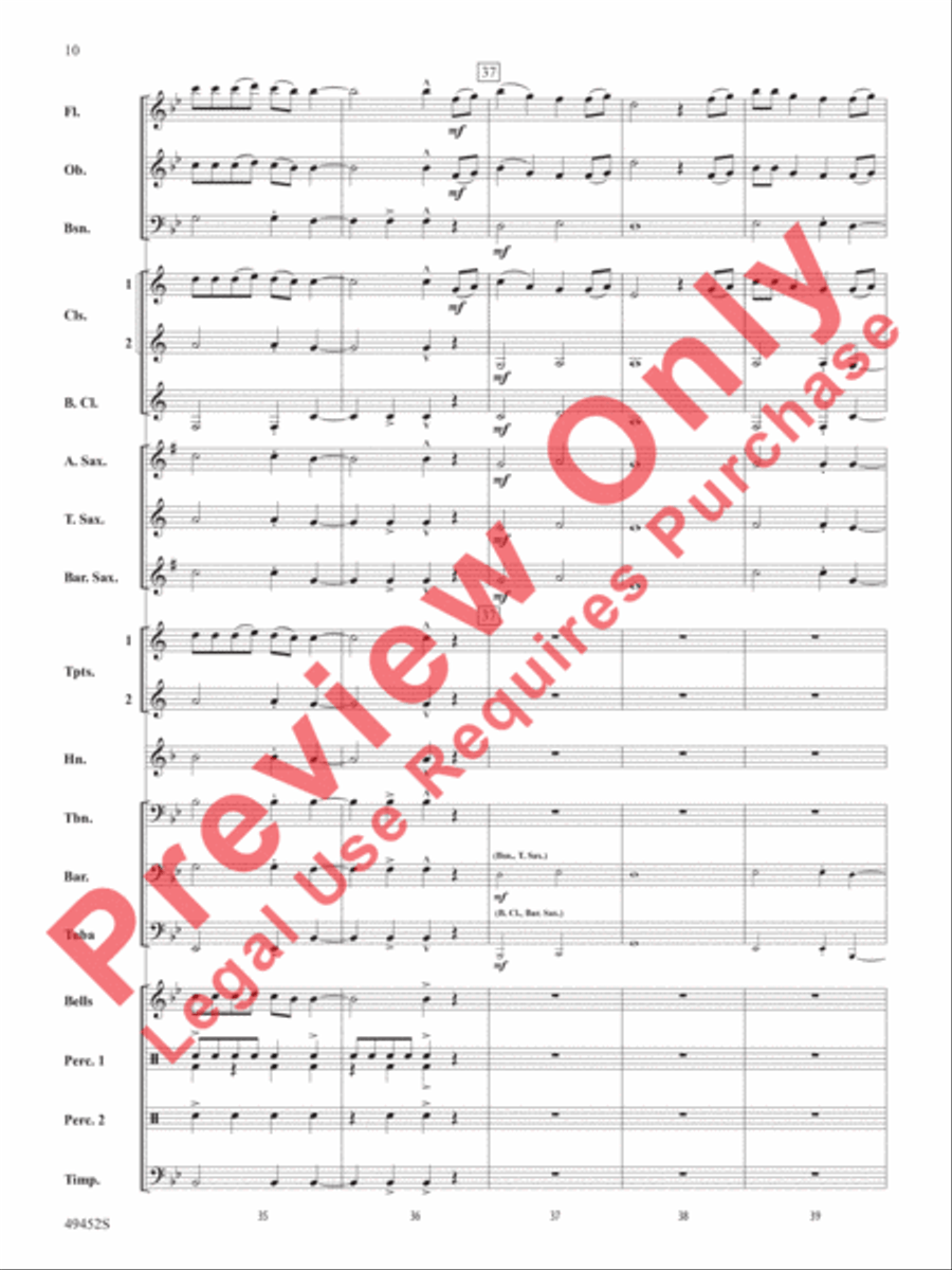 Meant To Be Concert Band scores gallery preview page 11