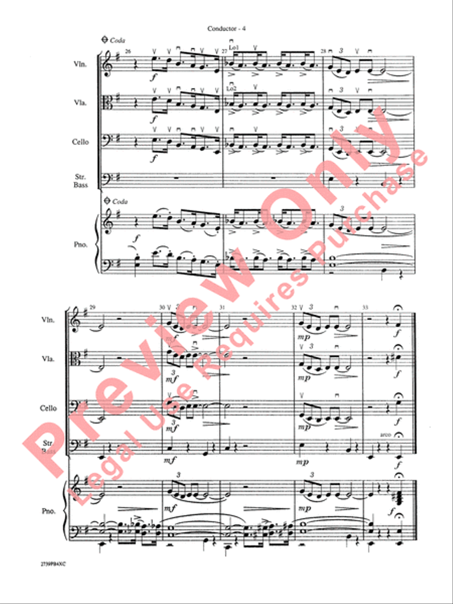 The Pink Panther String Orchestra scores gallery preview page 7