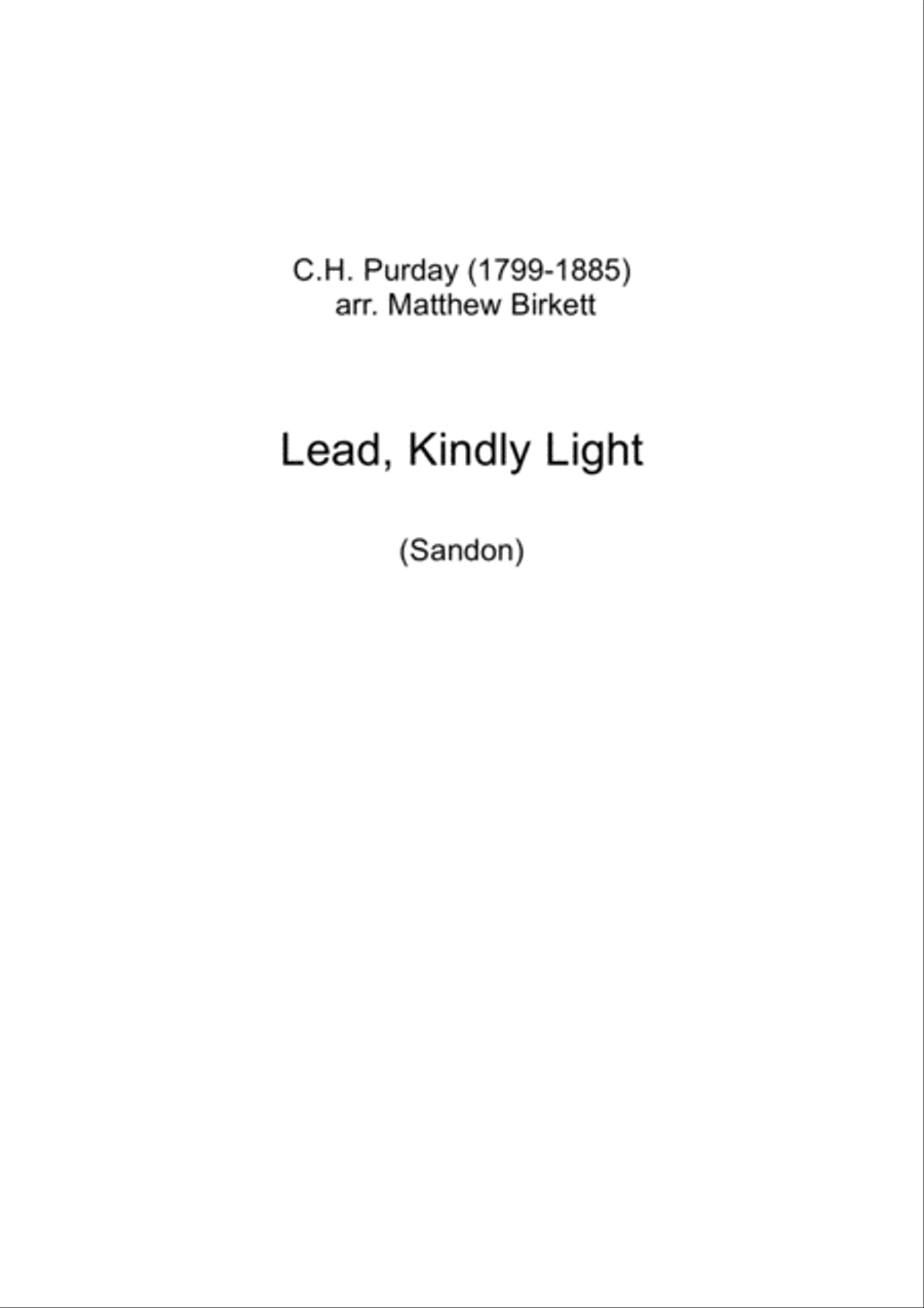 Book cover for Lead, Kindly Light