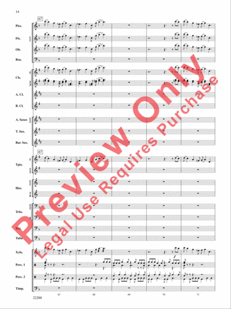 Mandjiani Concert Band scores gallery preview page 15