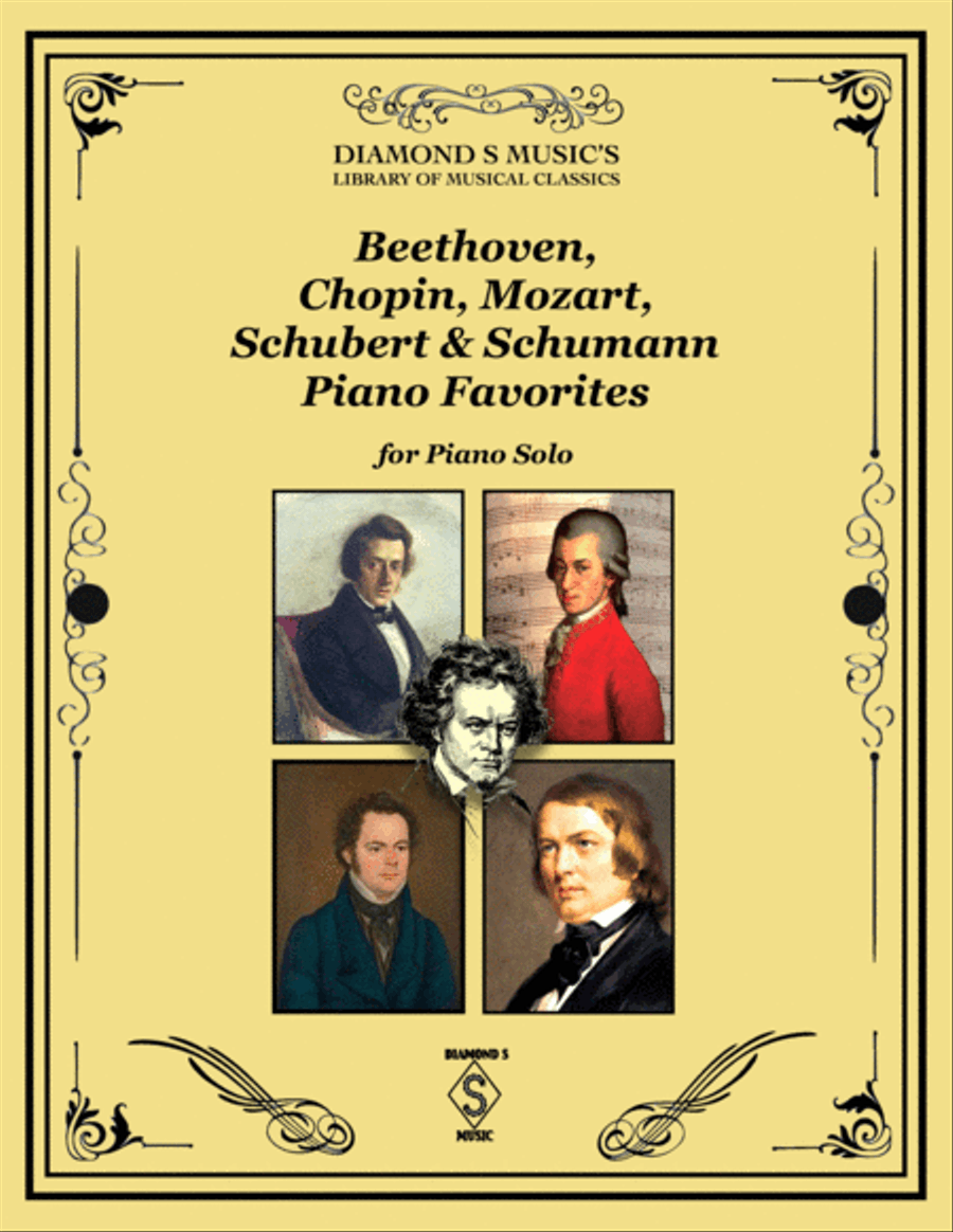 Beethoven, Chopin, Mozart, Schubert & Schumann Piano Favorites Collection - Piano Solo Piano Solo scores gallery preview page 1