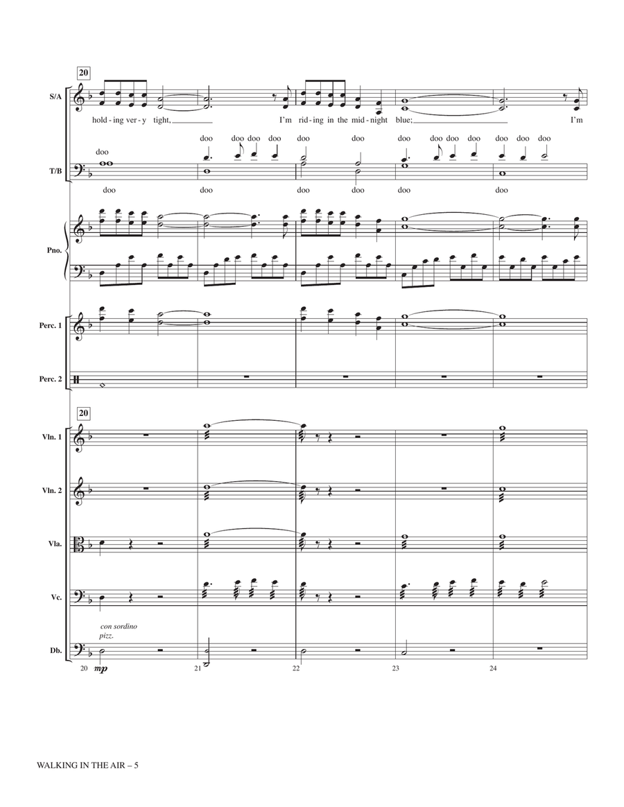 Walking In The Air (from The Snowman) (arr. John Leavitt) - Full Score Choir scores gallery preview page 5
