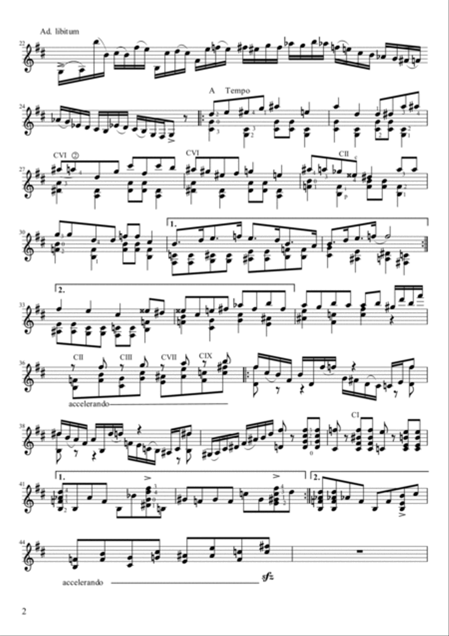 La Risata Del Diavolo (La Risa del Diablo) Classical Guitar scores gallery preview page 4