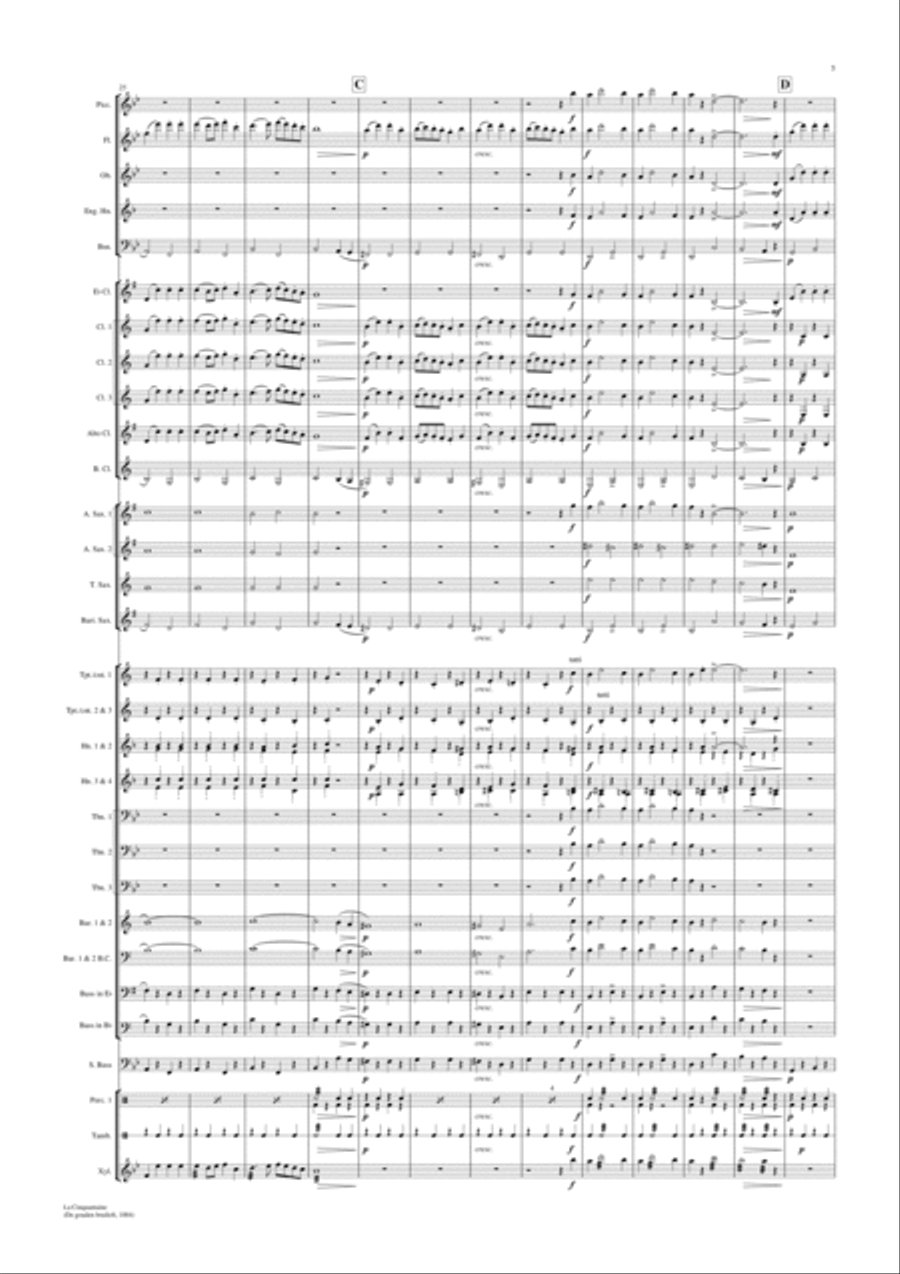 La Cinquantaine Concert Band scores gallery preview page 5