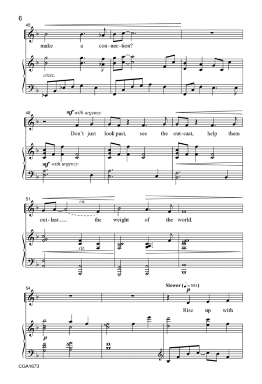 Reach Toward What's Next - Unison Unison Choir scores gallery preview page 6