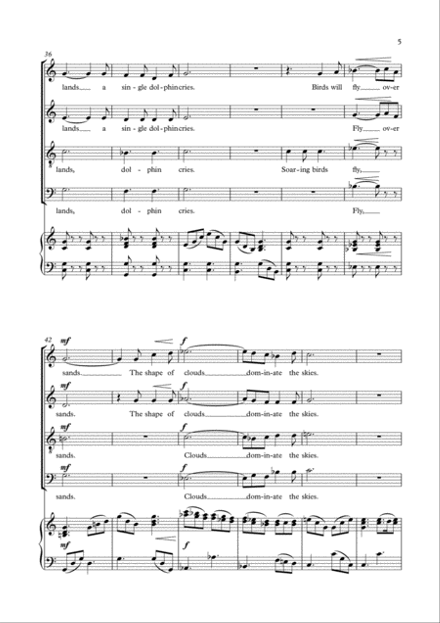 Searching Space 4-Part scores gallery preview page 5
