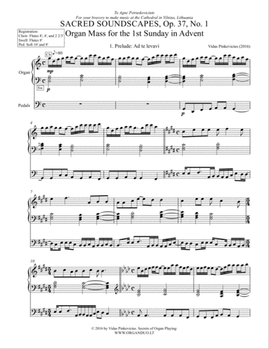 Organ Mass For The 1st Sunday In Advent, Op. 37 Organ Solo scores gallery preview page 2