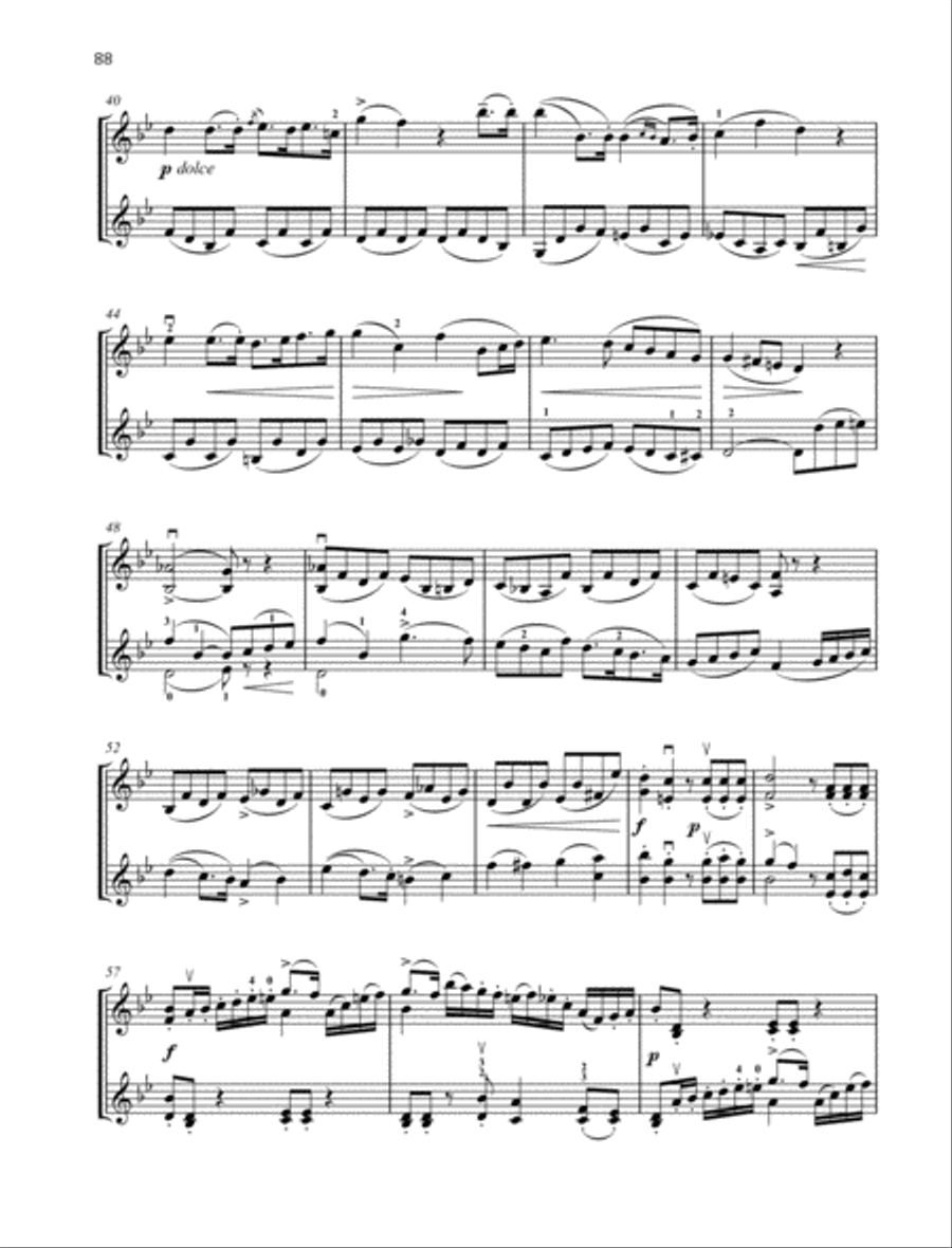 Duo G minor Violin scores gallery preview page 3