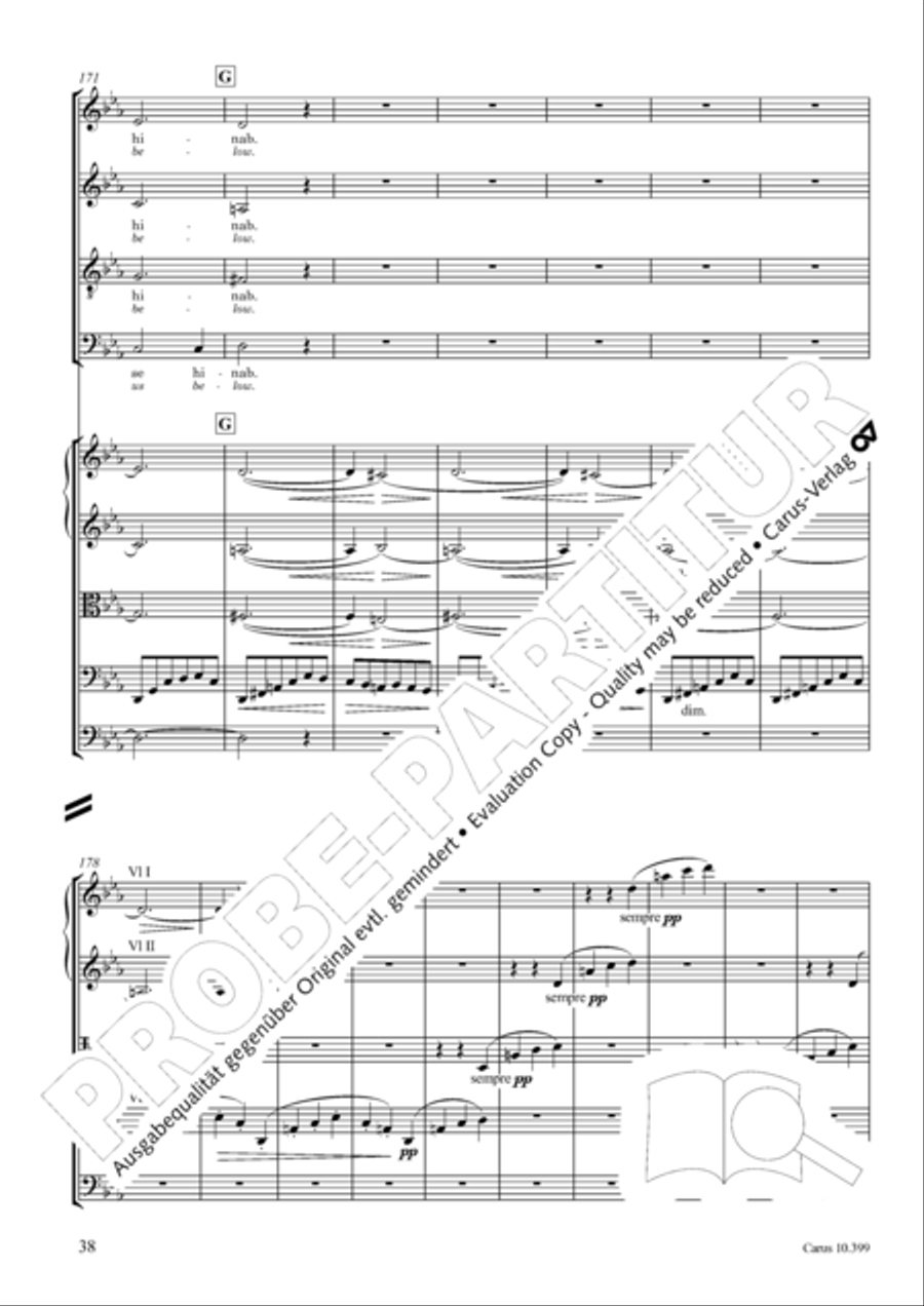 Schicksalslied, Op. 54 4-Part scores gallery preview page 39