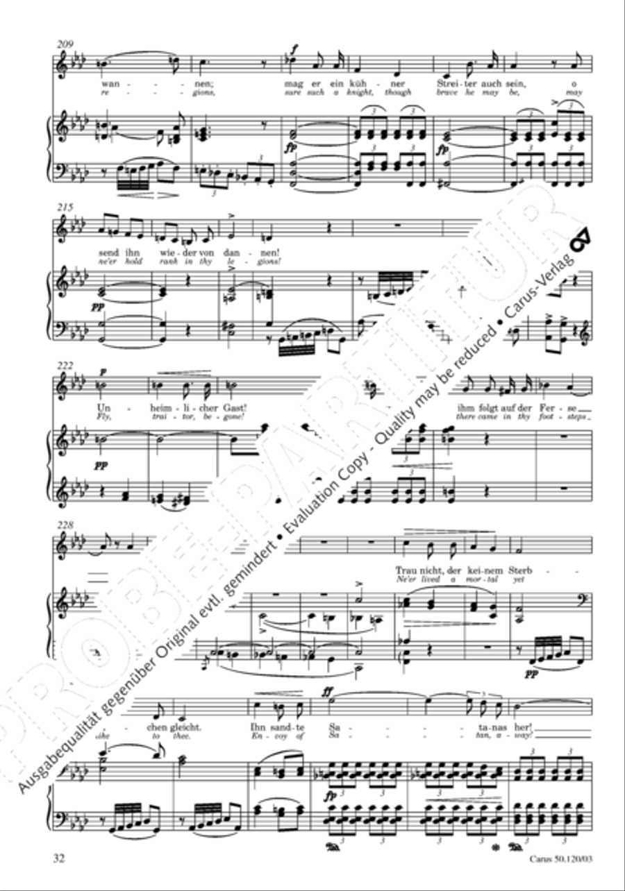 Christoforus + Das Tochterlein des Jairus (Gesamtausgabe, Bd. 9) 4-Part scores gallery preview page 33