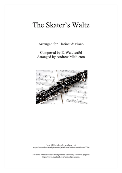 The Skater's Waltz arranged for Clarinet and Piano image number null