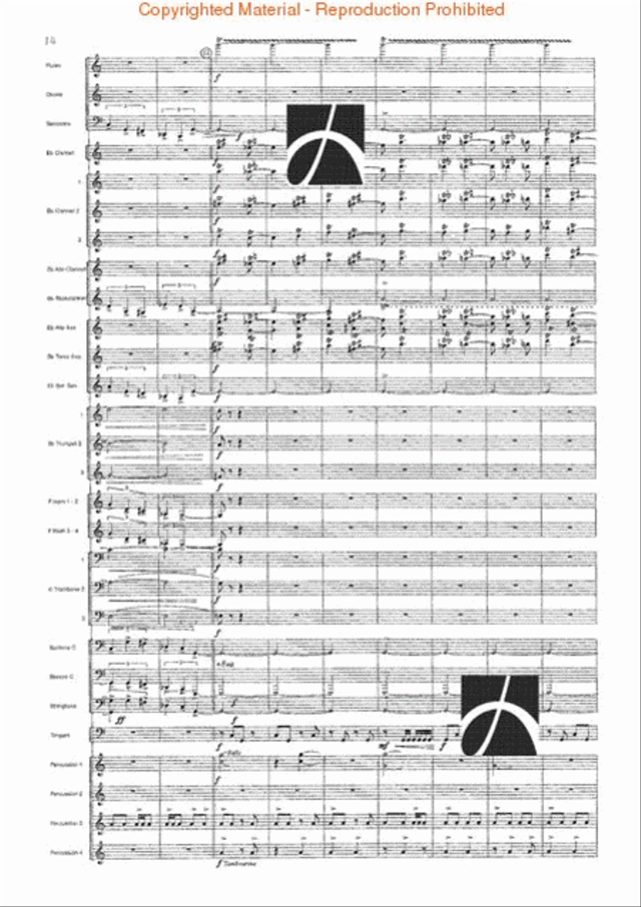 Spartacus Concert Band scores gallery preview page 15