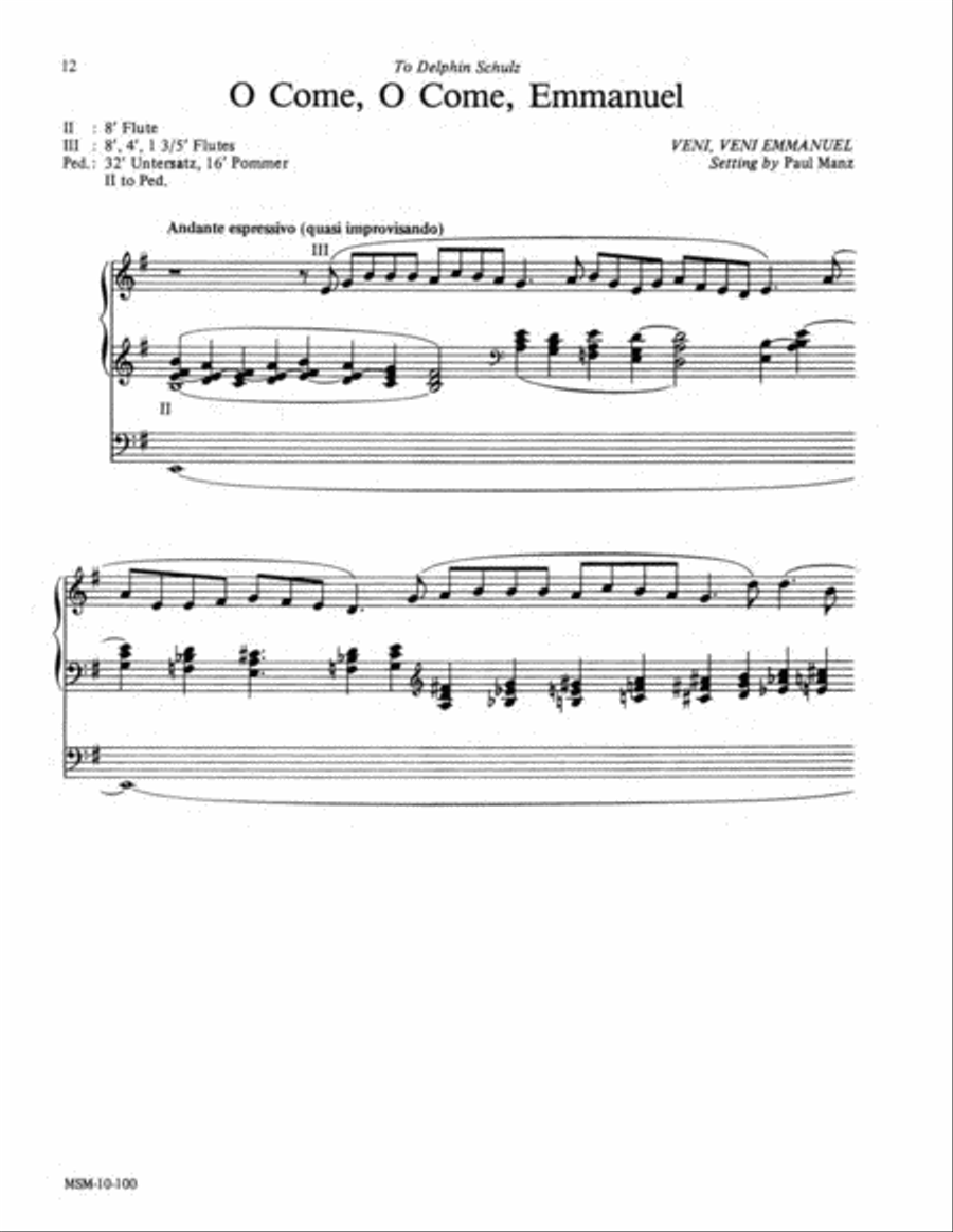 Improvisations for the Christmas Season, Set 1 Organ scores gallery preview page 6