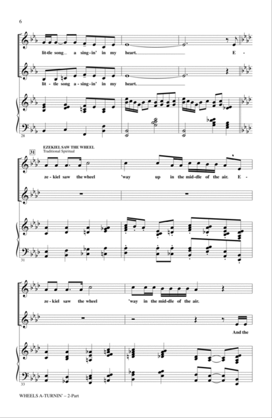 Wheels A-Turnin' Wheels A-Turnin' 2-Part scores gallery preview page 4