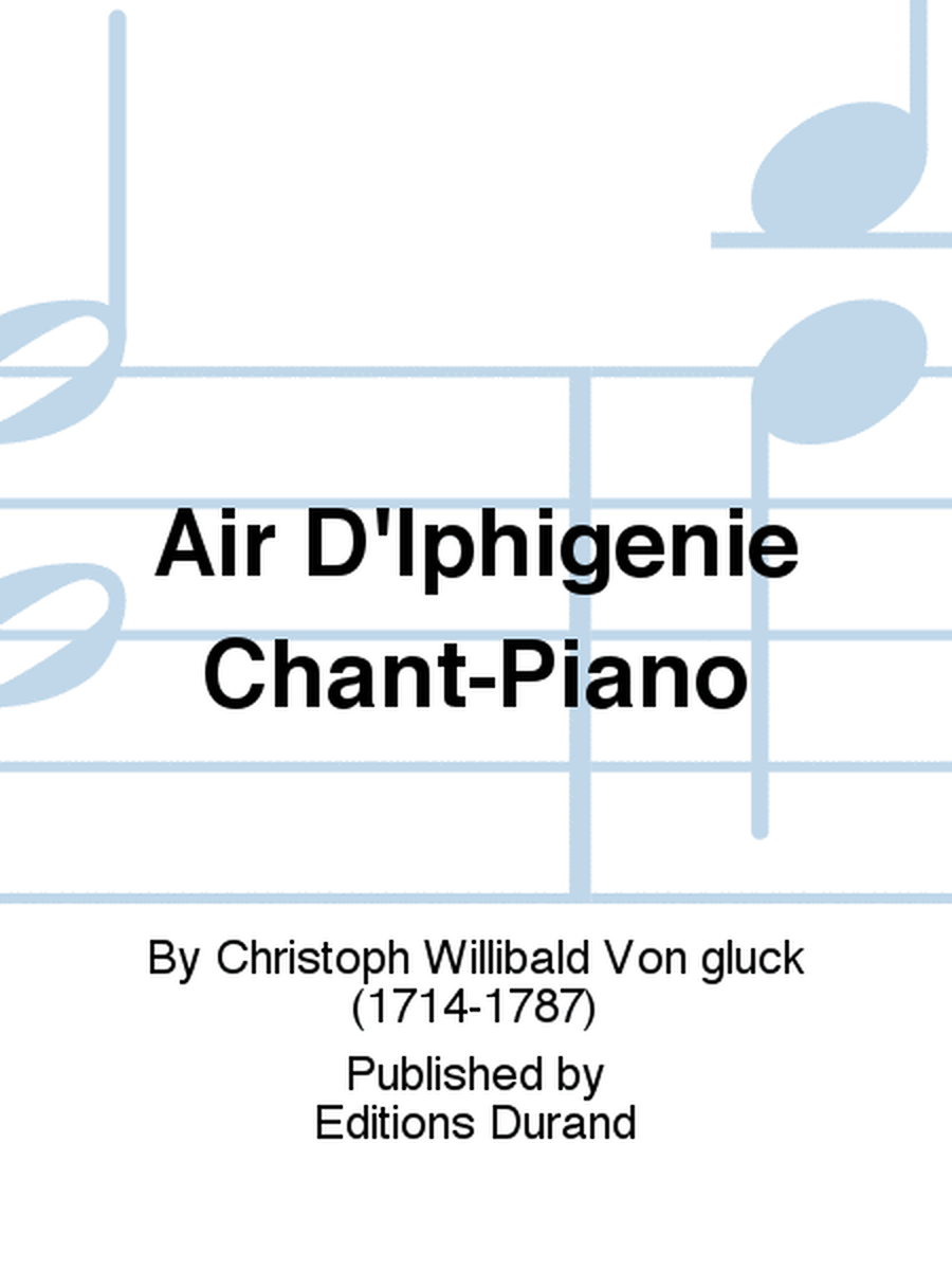 Air D'Iphigenie Chant-Piano