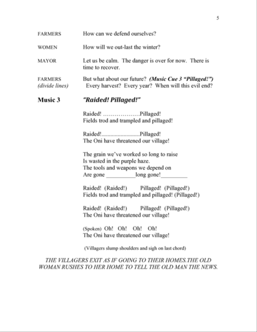 Momotaro - Director's Script Small Ensemble scores gallery preview page 6