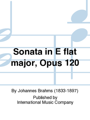 Book cover for Sonata In E Flat Major, Opus 120