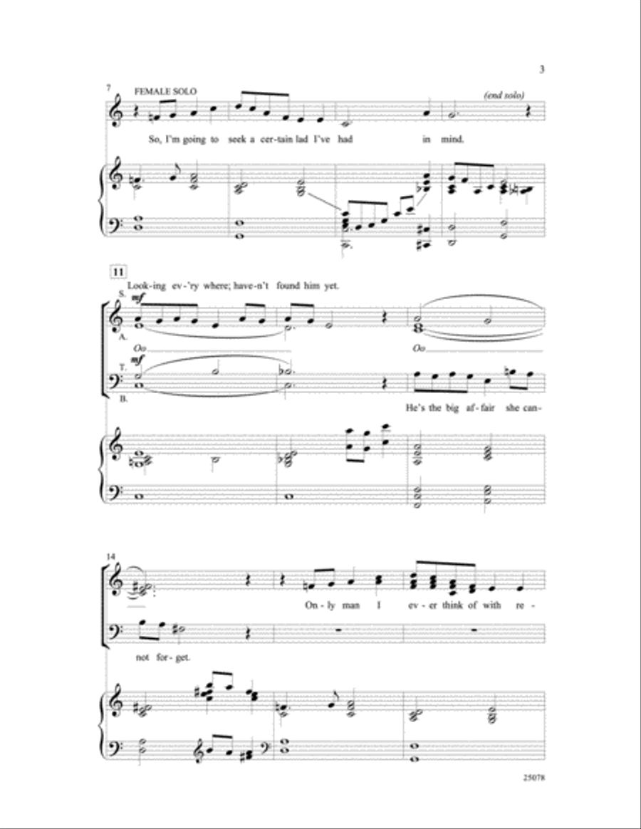 Someone to Watch Over Me Someone to Watch Over Me 4-Part scores gallery preview page 3