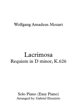 Book cover for Lacrimosa Requiem in D minor, K.626