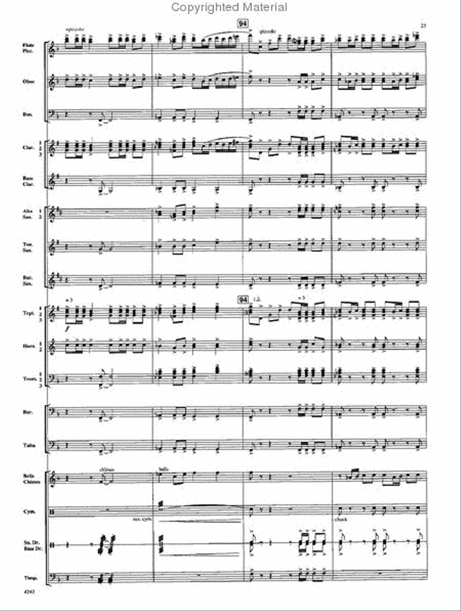 Encomium Encomium Concert Band scores gallery preview page 24