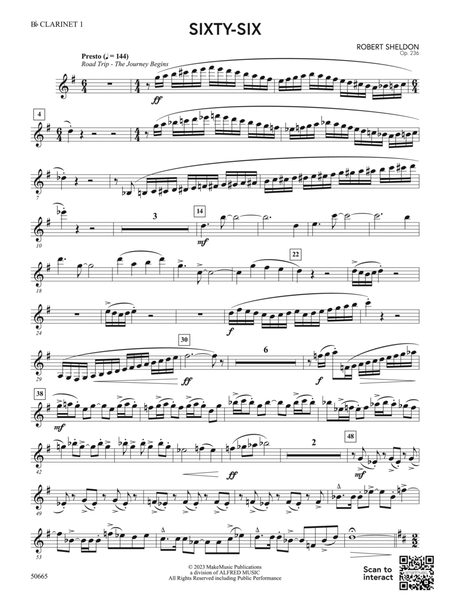 Sixty-Six: 1st B-flat Clarinet