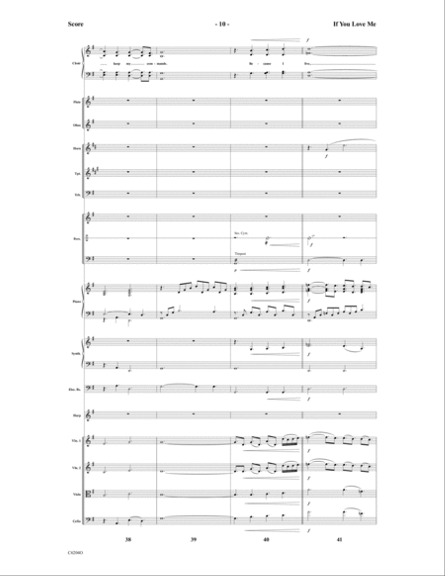 If You Love Me If You Love Me Choir scores gallery preview page 11