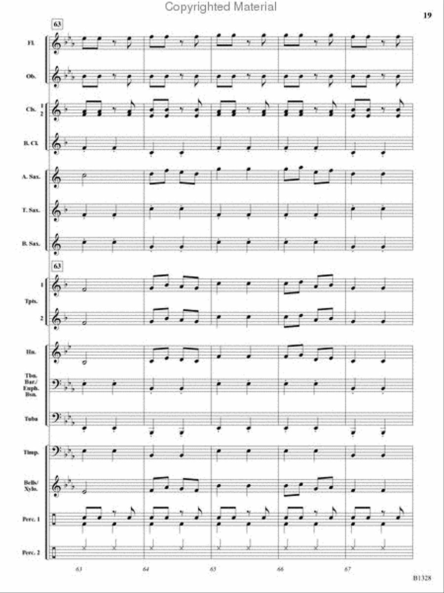 Ten Masters in Two Minutes Concert Band scores gallery preview page 17