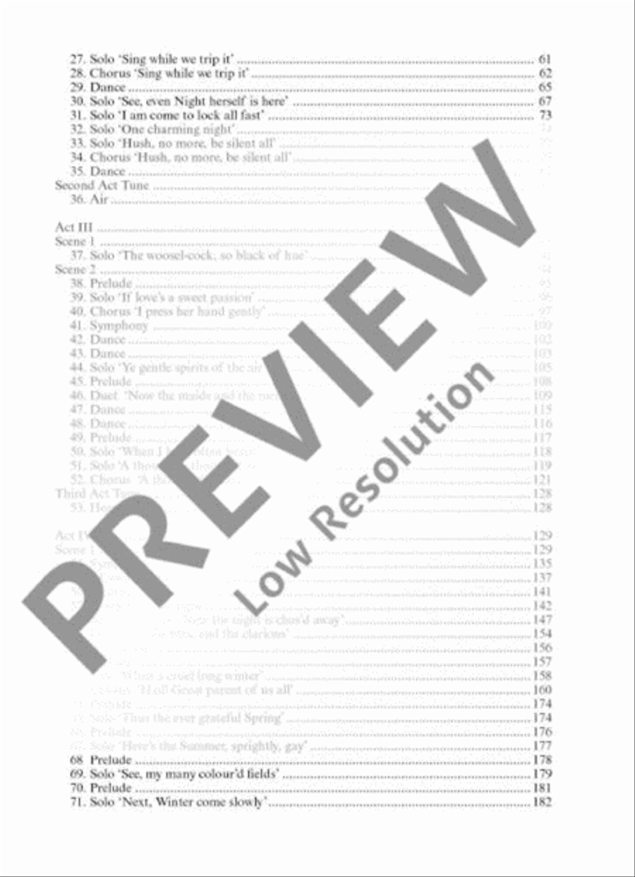The Fairy-Queen Oboe scores gallery preview page 5