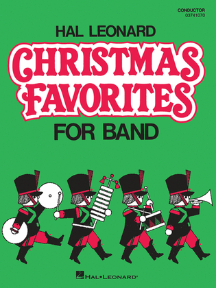 Book cover for Hal Leonard Christmas Favorites for Marching Band (Level II) – Conductor