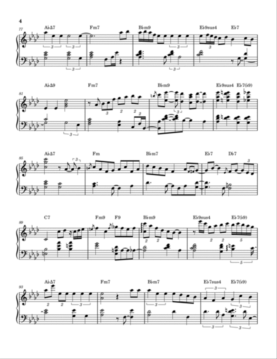 Have Yourself A Merry Little Christmas Piano Solo scores gallery preview page 4