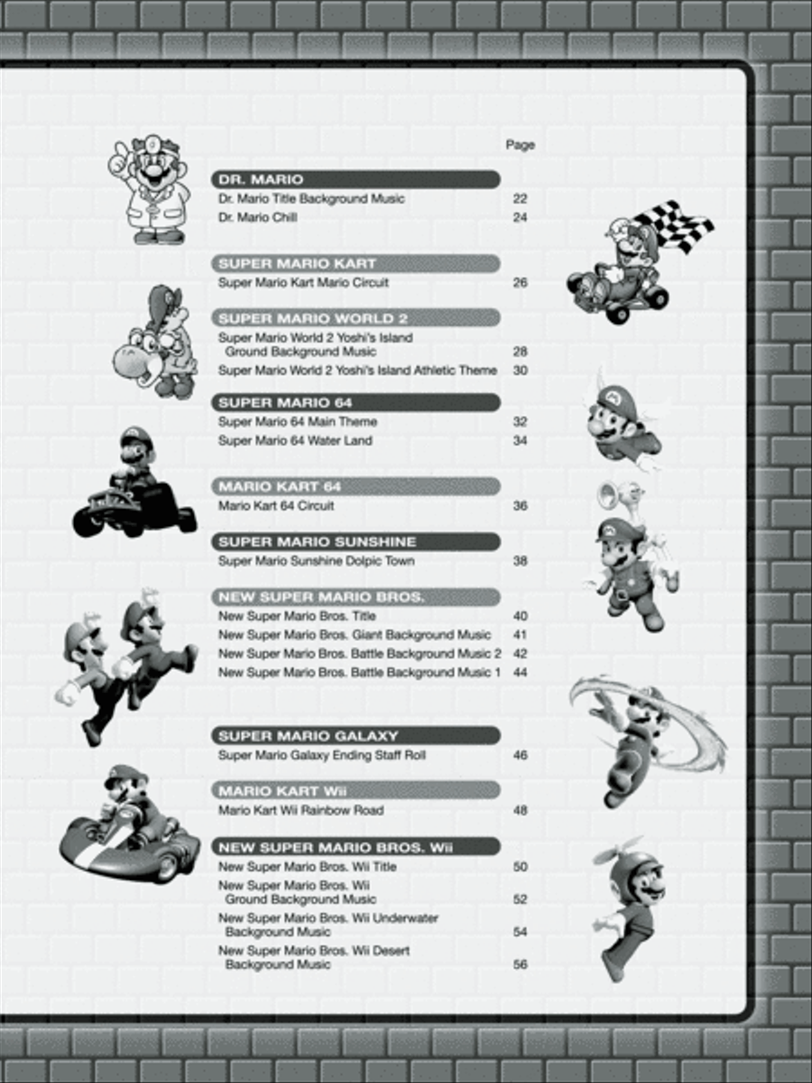 Super Mario Series for Guitar Guitar Tablature scores gallery preview page 4