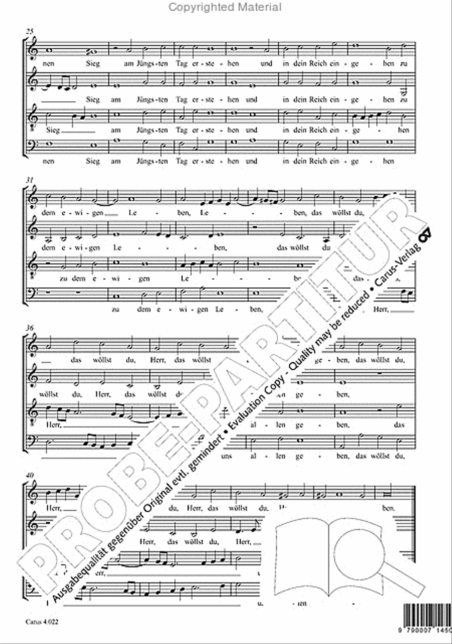 Lord Jesus Christ, in thee alone (Allein zu dir, Herr Jesu Christ) 4-Part scores gallery preview page 5