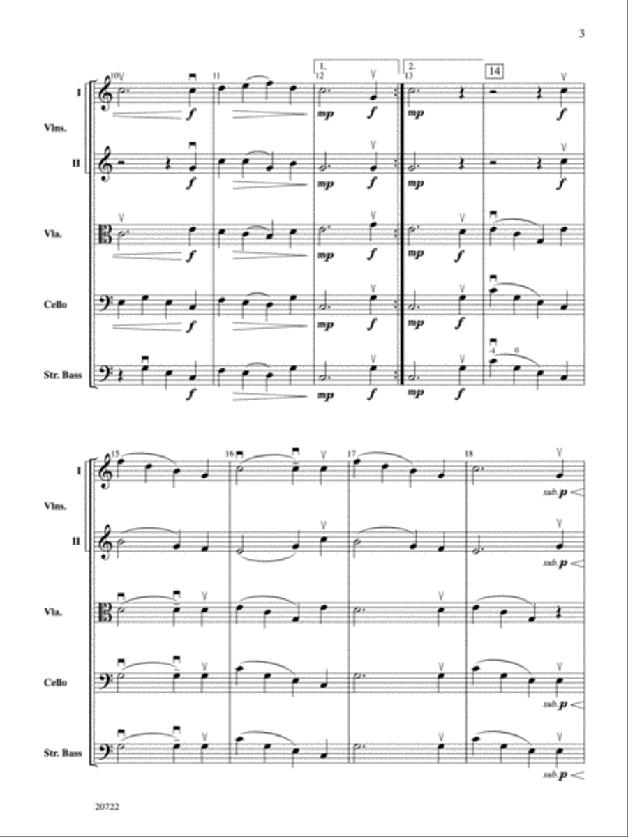 The Heavens Are Telling String Orchestra scores gallery preview page 3