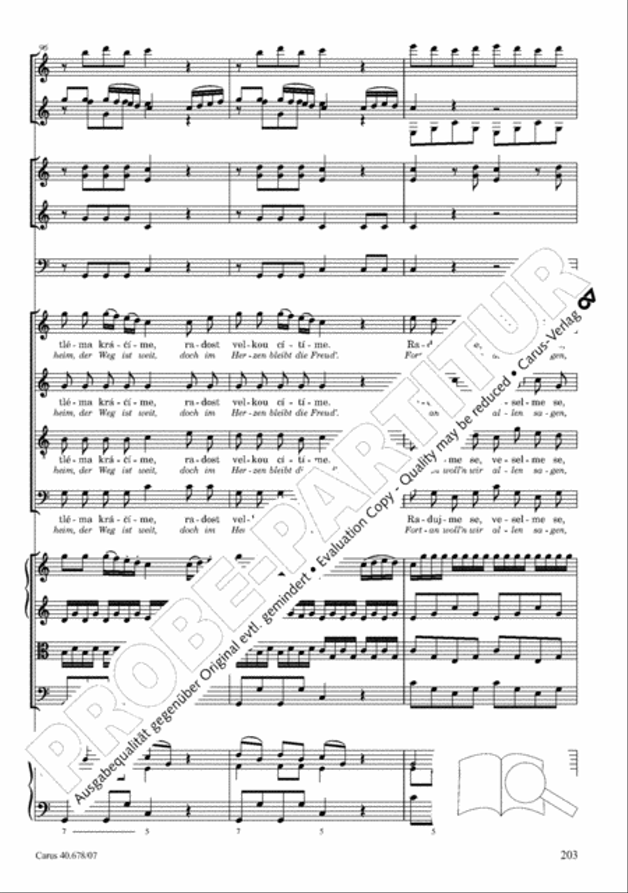 Missa pastoralis bohemica 4-Part scores gallery preview page 216