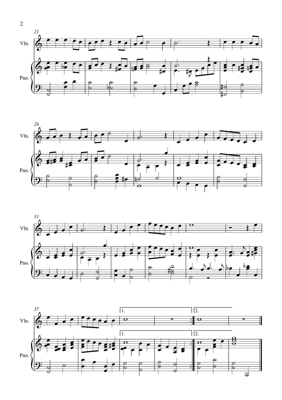 Have Yourself A Merry Little Christmas Violin Solo scores gallery preview page 2