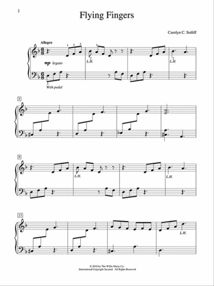 Flying Fingers Piano scores gallery preview page 2
