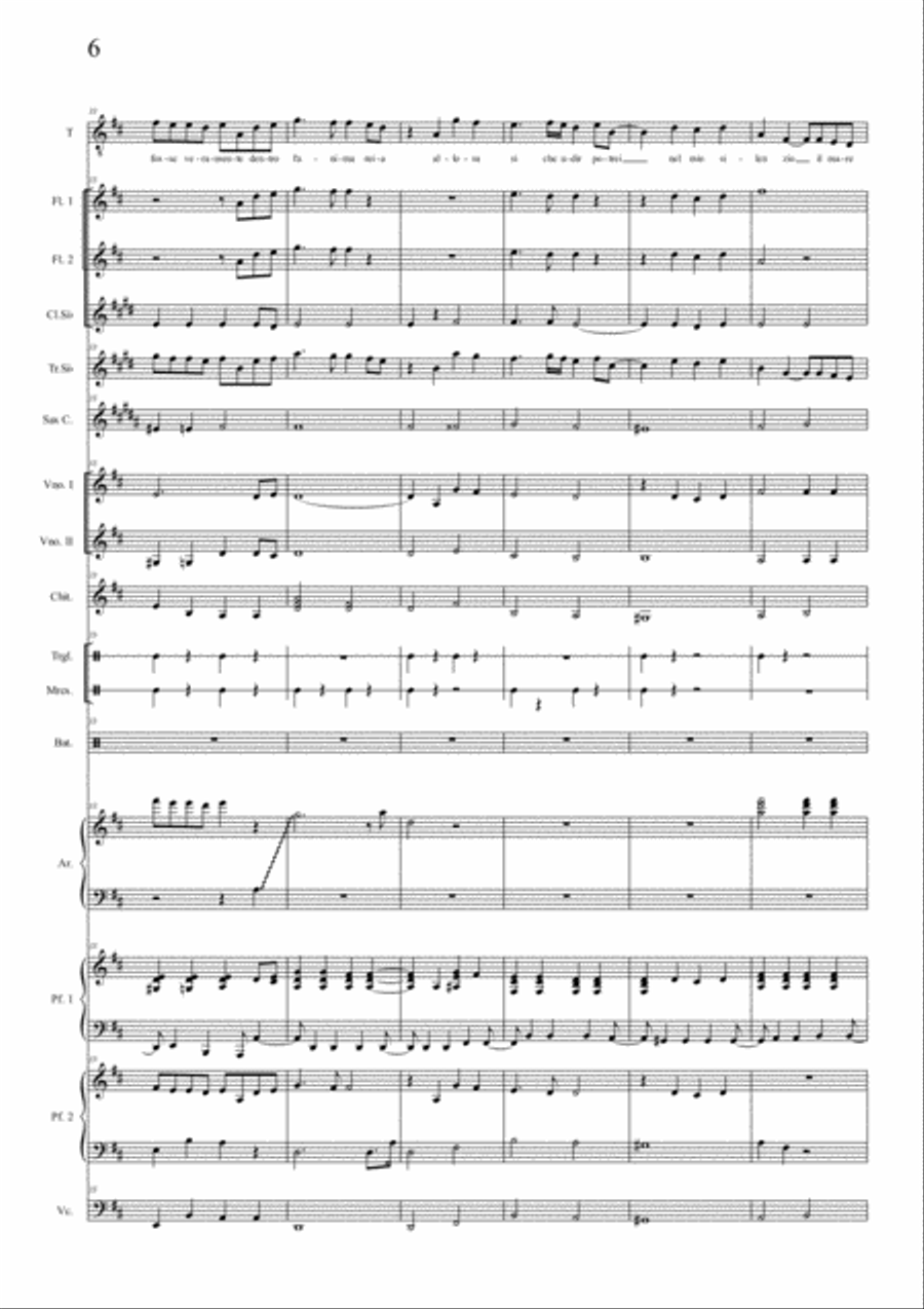 Il Mare Calmo Della Sera Il Mare Calmo Della Sera Large Ensemble scores gallery preview page 6