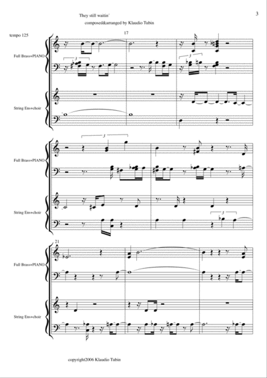 They still waitin´ They still waitin´ Jazz Ensemble scores gallery preview page 4