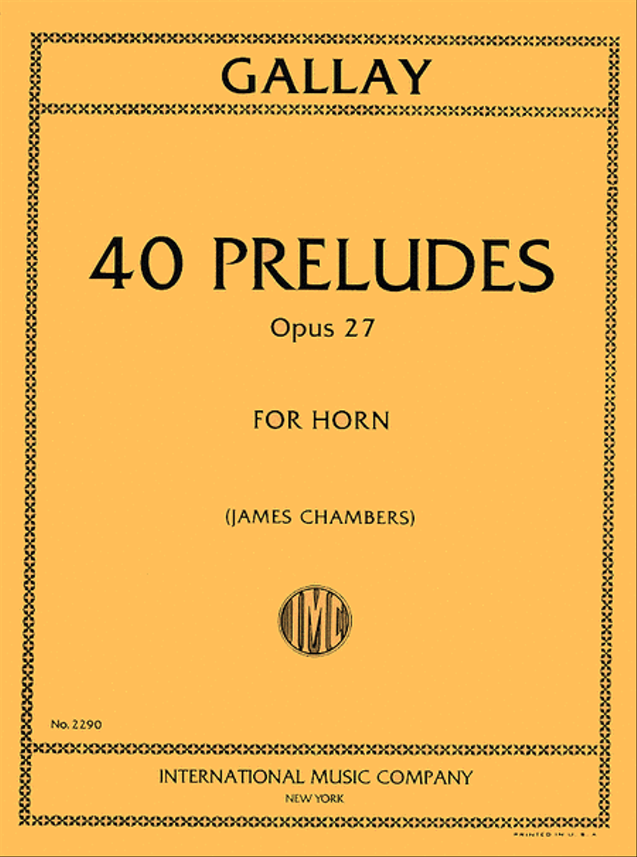 40 Preludes, Op. 27 Horn Solo scores gallery preview page 1